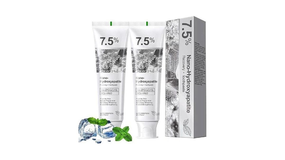 Ayzololo 7.5% Hydroxyapatite Toothpaste For Advanced Enamel Protection,appropriate For Sensitive