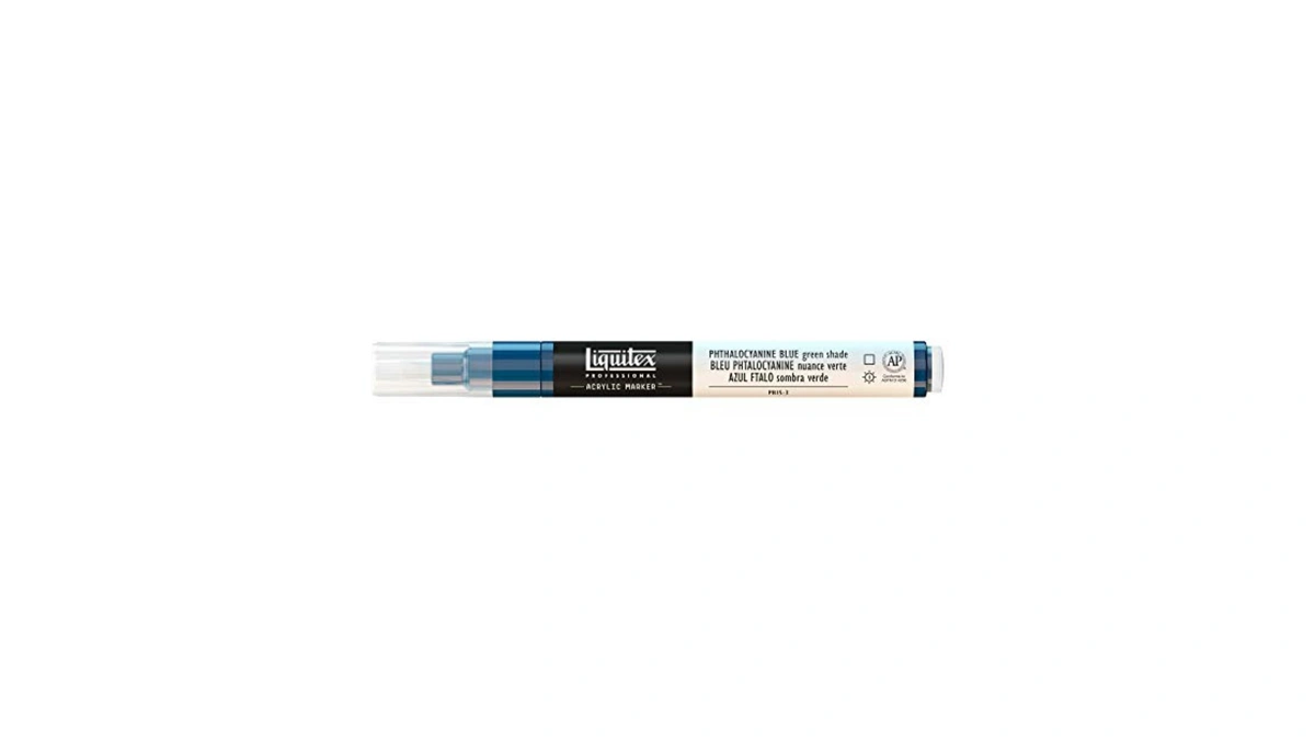Liquitex Professional Fine Paint Marker, 8mm, Phthalocyanine Blue Green Shade
