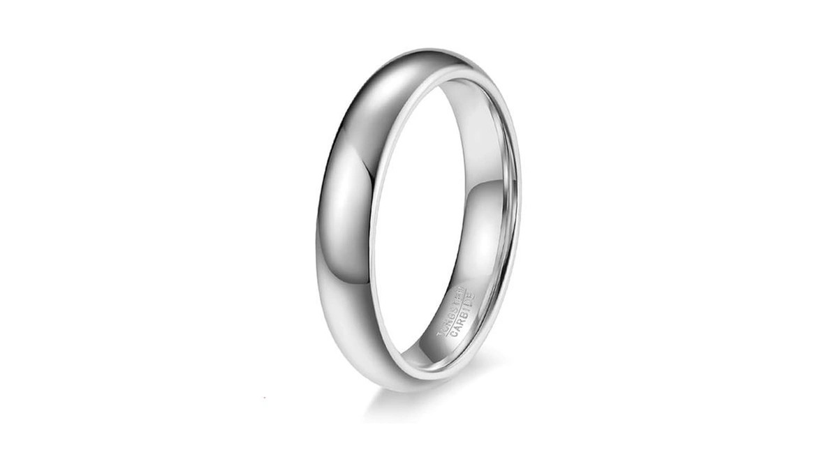 Hxnibatsar Classic 2mm 4mm 6mm Tungsten Carbide Wedding Band Ring