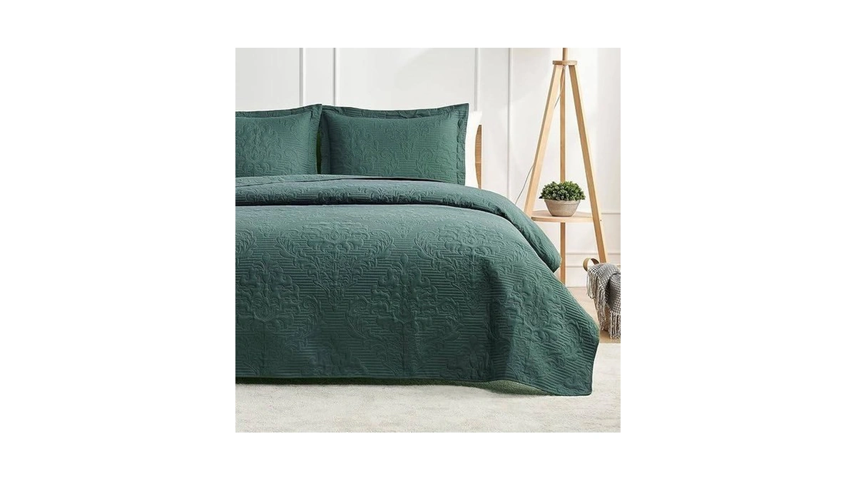 Hansleep Green Quilt Twin Size - Ultrasonic All Season Bedspread