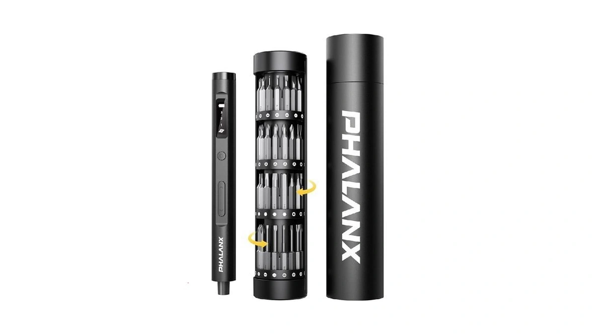 Phalanx Mini 3.7v Electric Screwdriver - Precision Screwdriver Set With