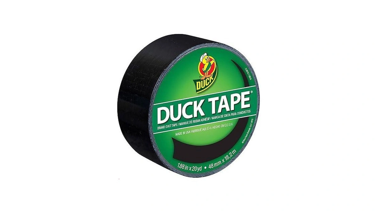 Duck Brand 1265013 Color Duct Tape, Single Roll, Black