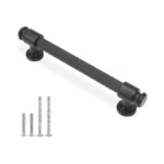 Povefonk 10 Pack 5 Inch(128mm) Matte Black Kitchen Cabinet Handles