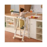 Kids Kitchen Step Stool, Foldable Toddler Tower, Height Adjustable Toddler