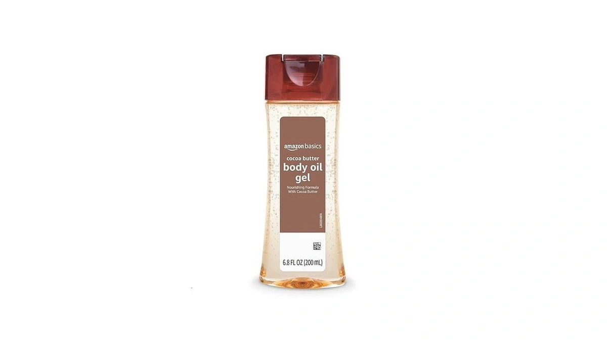 Amazon Basics Body Oil Gel With Cocoa Butter, Paraben Free,