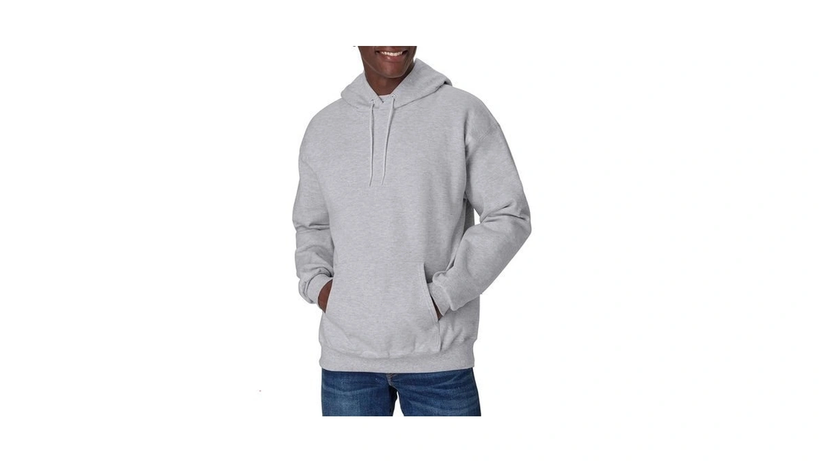 Hanes Men's Ultimate Cotton Heavyweight Pullover Hoodie Sweatshirt, Light Steel,