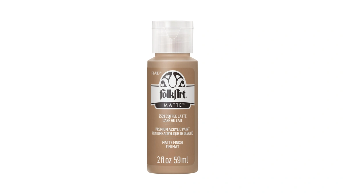 Folkart Acrylic Paint In Assorted Colors (2 Oz), 2559, Coffee