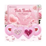 Rose Bath Bombs For Women Xxl, Gifts For Mom, 4-pack