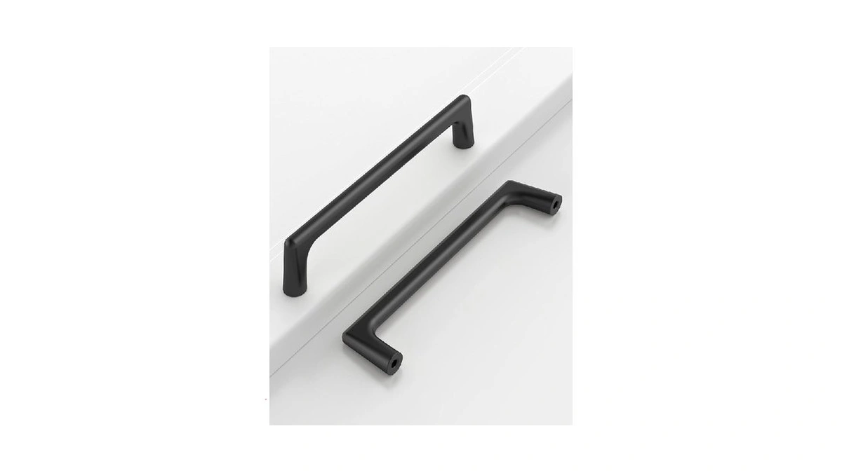 Coinkoly 10 Pack 5"(128mm) Matte Black Cabinet Pulls Black Kitchen