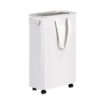 Efluky Slim Laundry Basket With Wheels, Rolling Laundry Hamper On