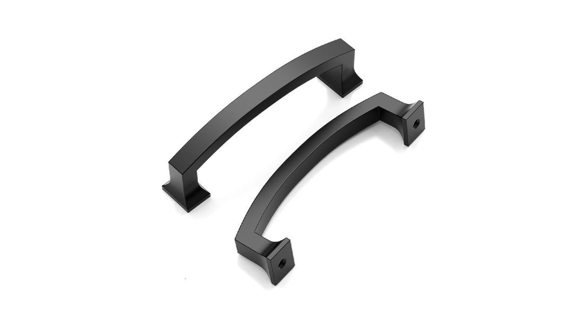 9build 4 Inch Matte Black Cabinet Pulls - 10 Pack