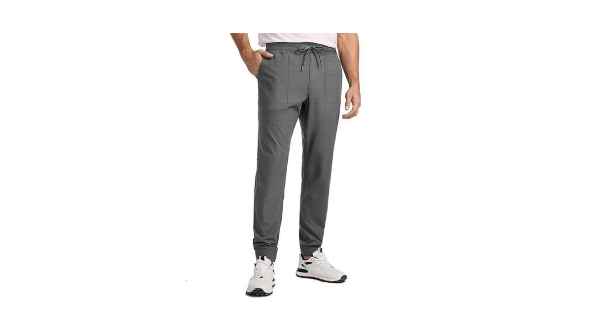 Auxo Men Joggers Pantstrack Athletic Gym Hiking Tapered Breathable Lightweight