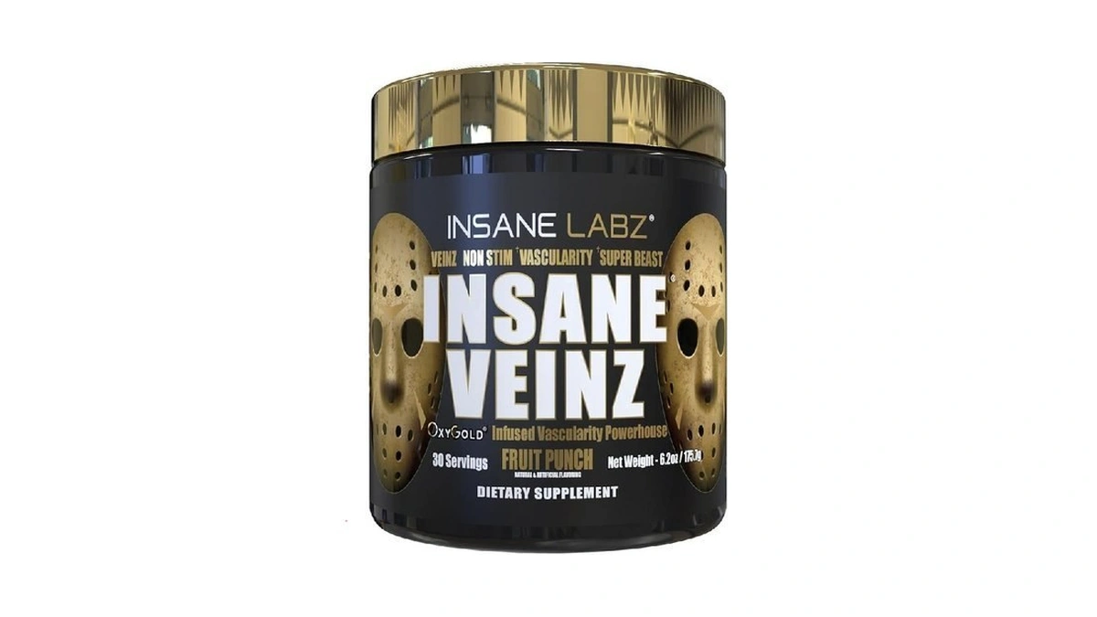Insane Labz Insane Veinz Gold, Nitric Oxide Non Stimulant Pre
