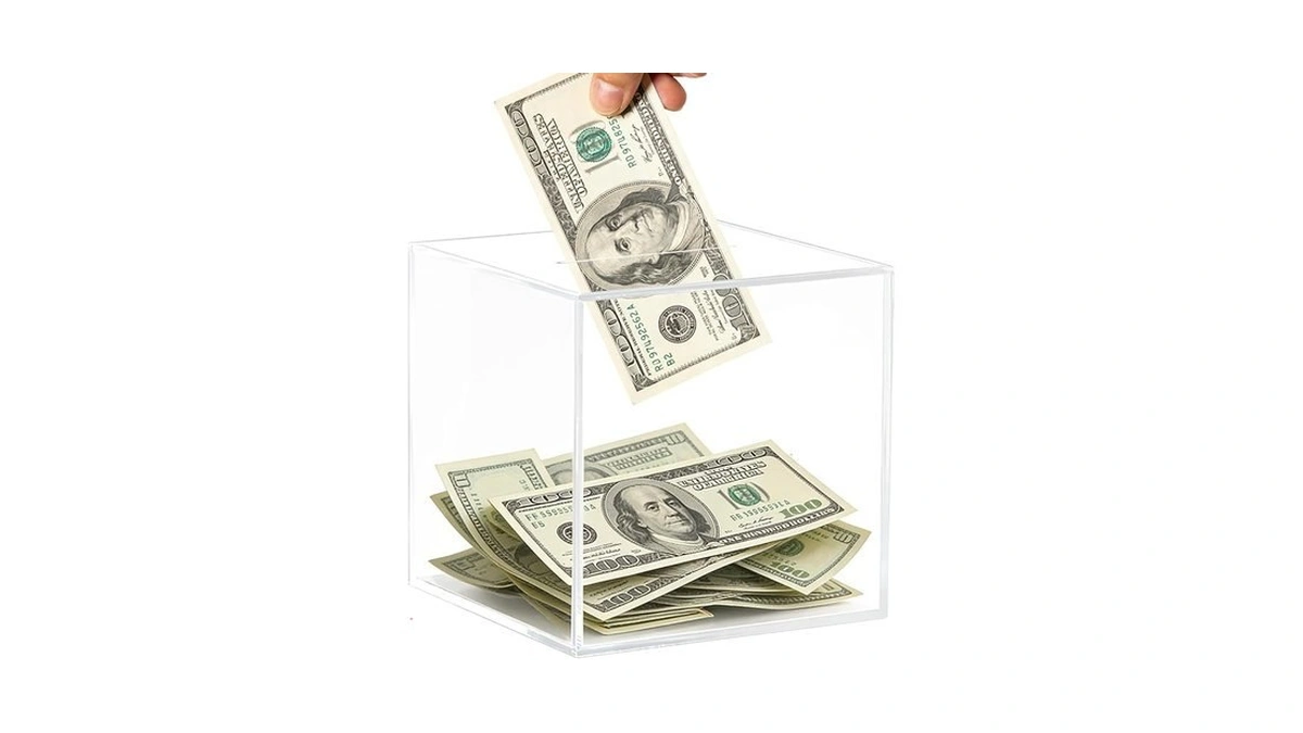 Clear Piggy Bank For Adults/kids, Acrylic Unopenable Money Box For