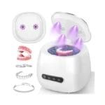 Ultrasonic Retainer Cleaner Machine Rechargeable, 45khz Portable Denture Cleaner For