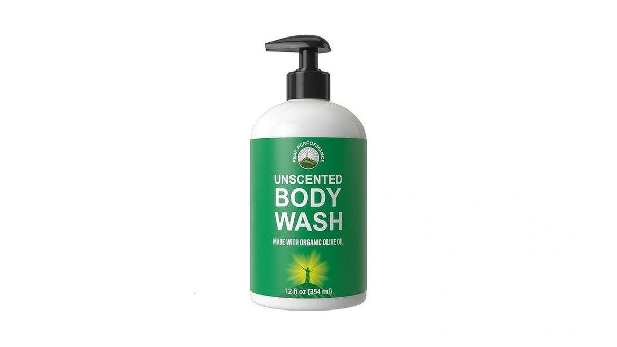 Peak Performance Pure Unscented Body Wash Made With Organic Ingredients