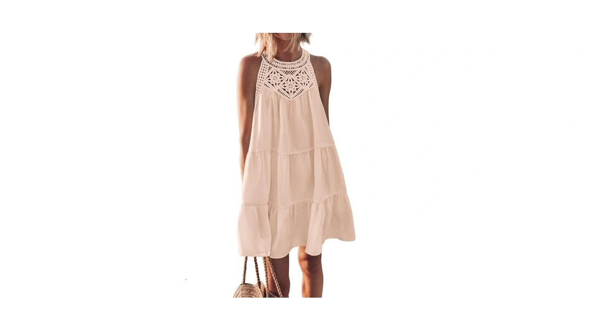 Kirundo Women Summer Halter Sundress 2026 Spring Casual Sleeveless Boho