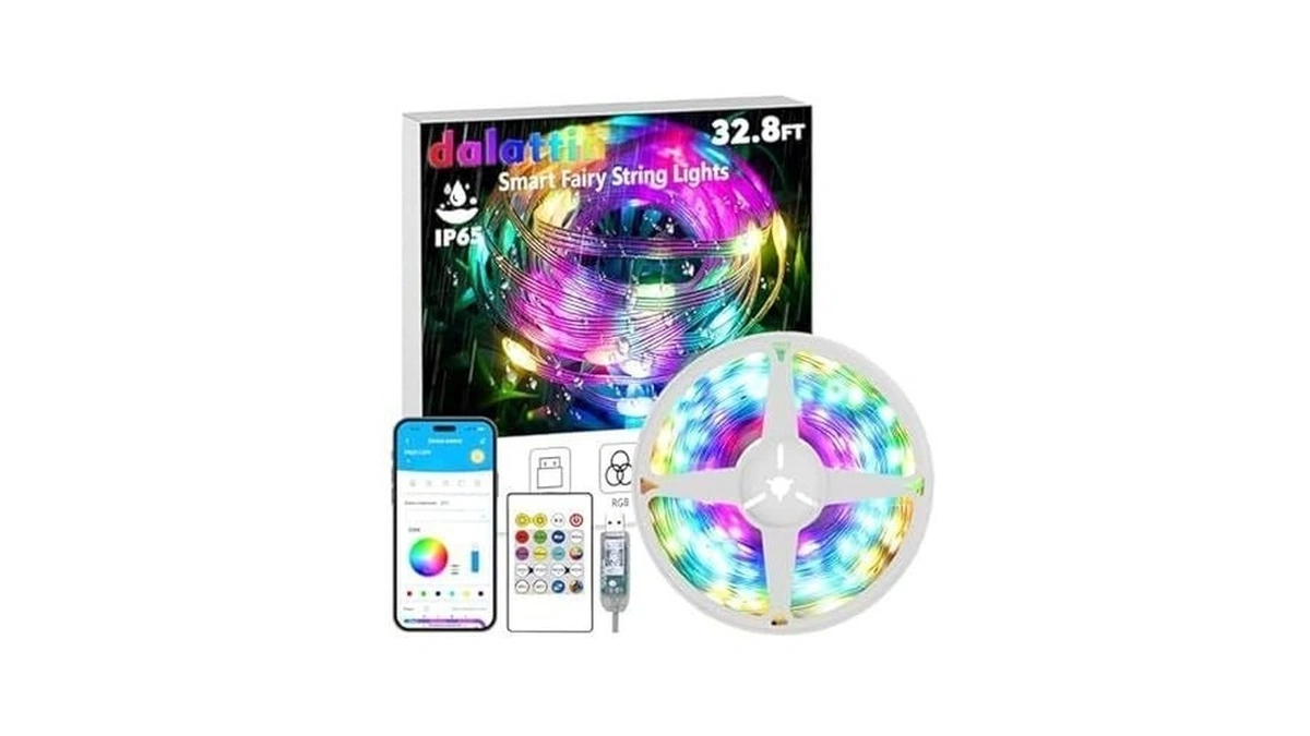 Dalattin Led Lights 32.8ft,smart Rgb Iic Fairy Lights 100 Leds,130+