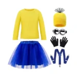 Spooktacular Creations Halloween Child Girl Cute Yellow Shirt Tutu Outfit,