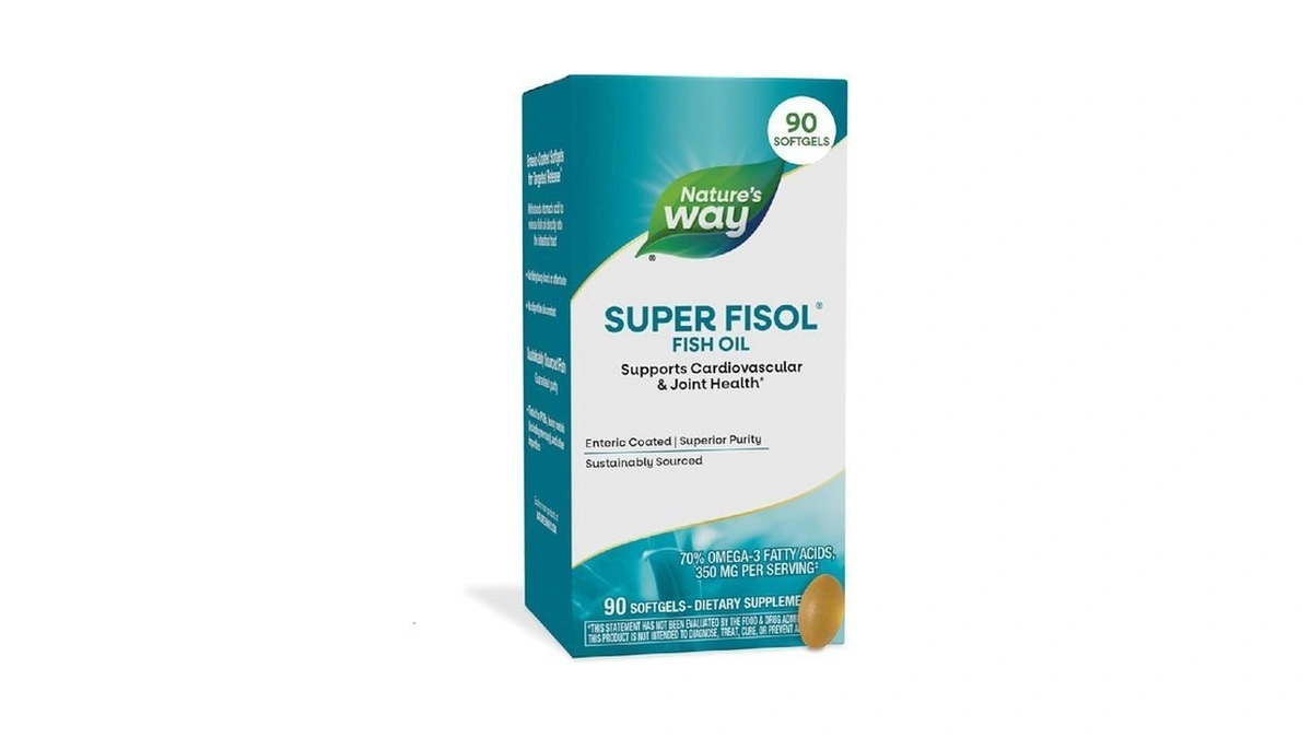 Nature's Way Super Fisol Fish Oil Softgels, Omega-3 Supplement With
