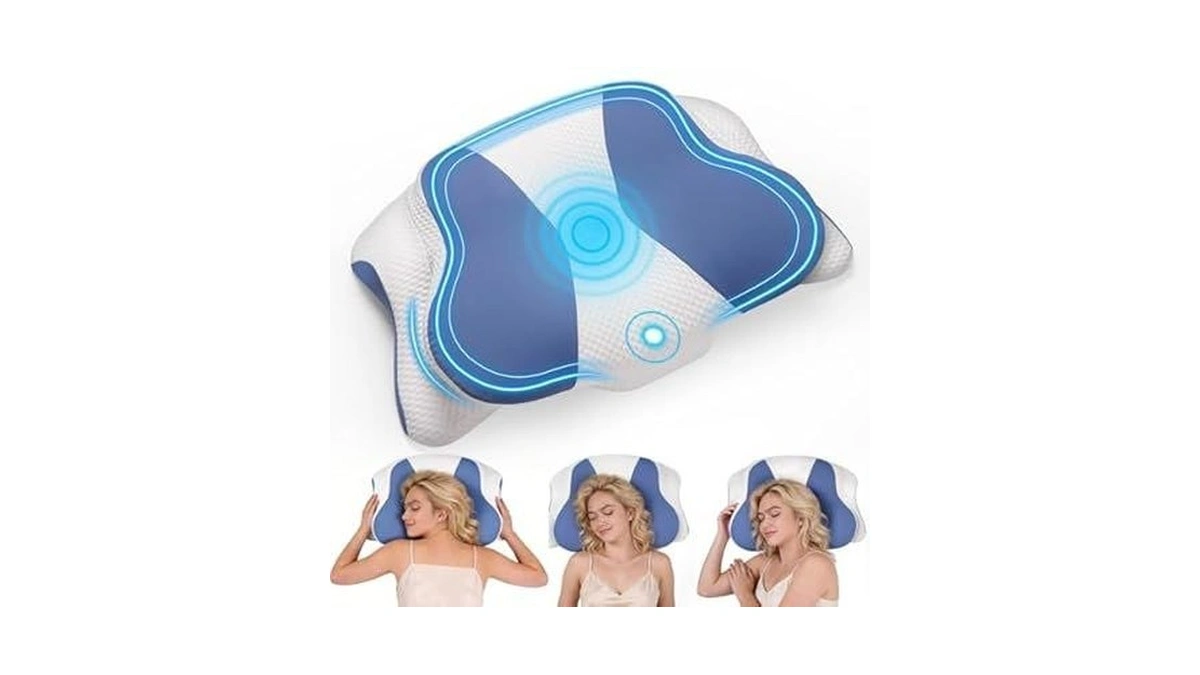 Paxato Cervical Neck Pillow For Sleeping, Ergonomic Contour Pillow For