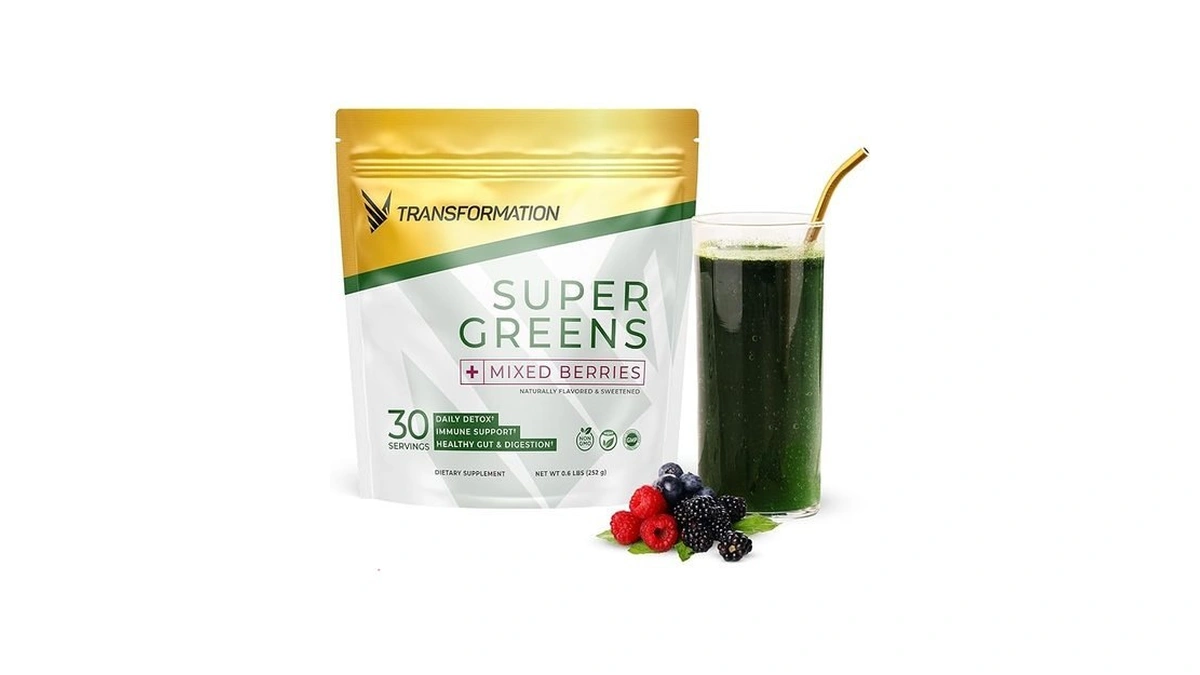 Transformation Super Greens Superfood Green Juice Powder - Immune &