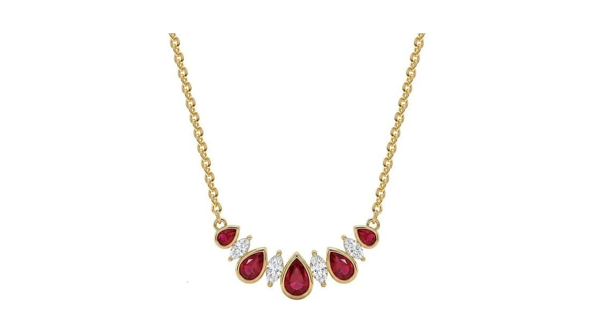 Mevecco Gold Choker Necklace For Women 18k Gold Plated Teardrop