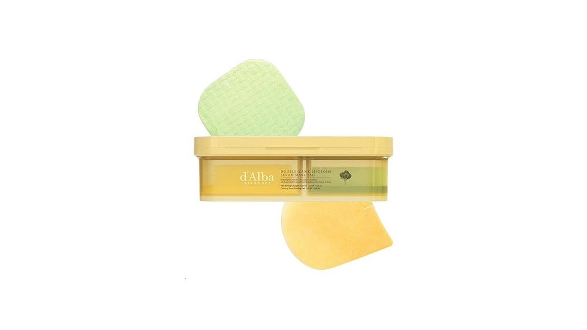 D'alba Piedmont Double Quick Liposome Serum Mask Pad, Vita Toning