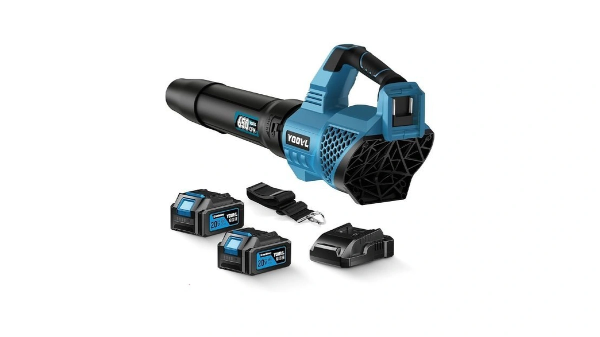 Leaf Blower Cordless, 650cfm Electric Leaf Blowers With 2 X