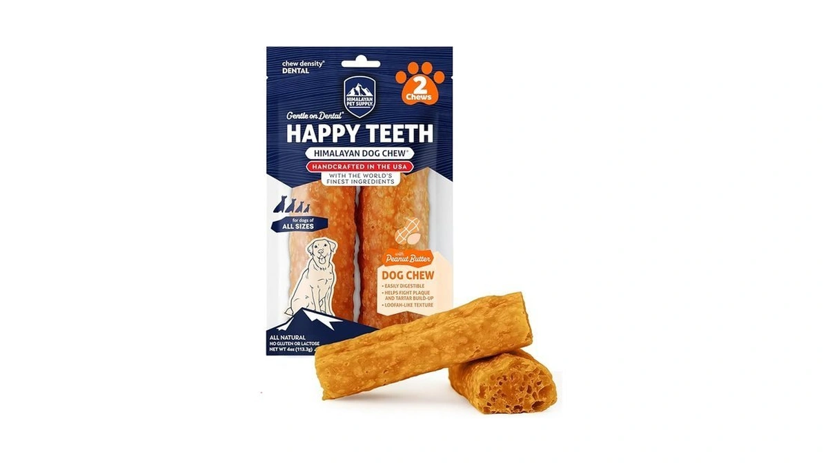 Himalayan Dog Chew Happy Teeth Yak Cheese, Soft Dog Chews,