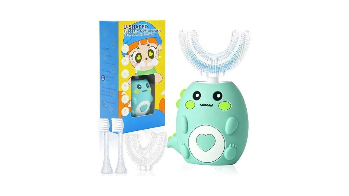 Kids Electric U Shaped Toothbrush, Sonic Automatic Toothbrush Kids With