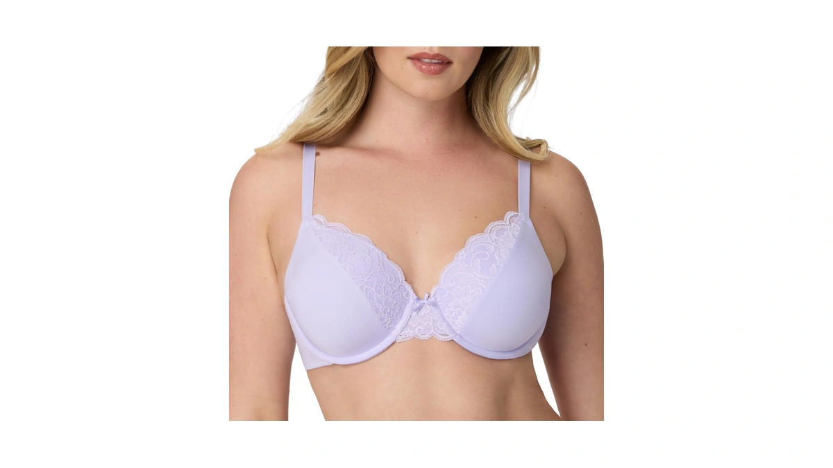 Maidenform Women's Padded Underwire Bra, Full Coverage T-shirt Bras For