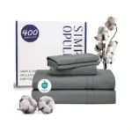 Simple&opulence 100% Egyptian Cotton 400 Thread Count King Sheets-4 Pc