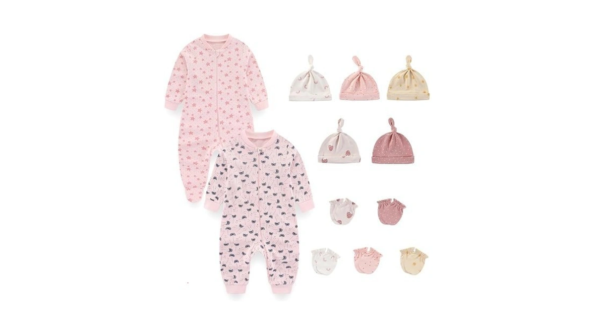 Falianni 12 Piece Infant Unisex Outfits 0-12months Baby Boys Girls
