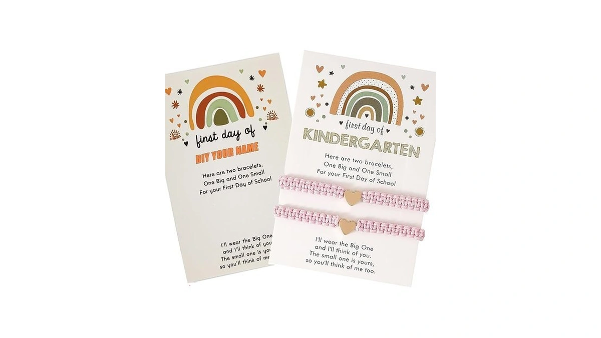 Ovificea First Day Of Kindergarten Bracelets For Mommy And Me