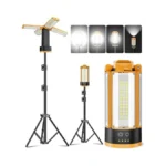 Coreslux Rechargeable Camping Lights With Stand, 6000k Portable Work Light