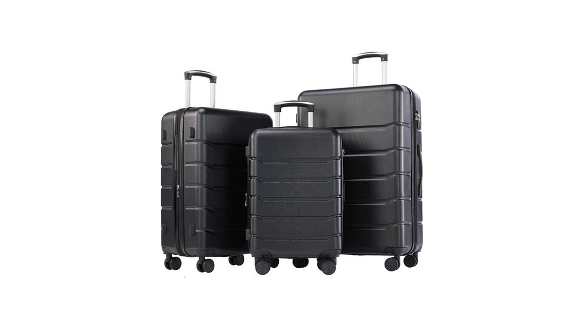 Olixis 3-piece Luggage Set, Carry On Suitcases With Spinner Wheels,