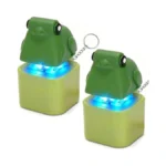 2pcs Frog Croaking Fidget Toy, Frog Keychain Clicker Toy With