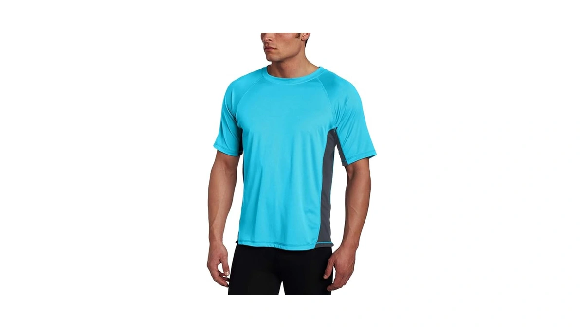 Kanu Surf Men’s Swim Shirt With Short Sleeves – Upf