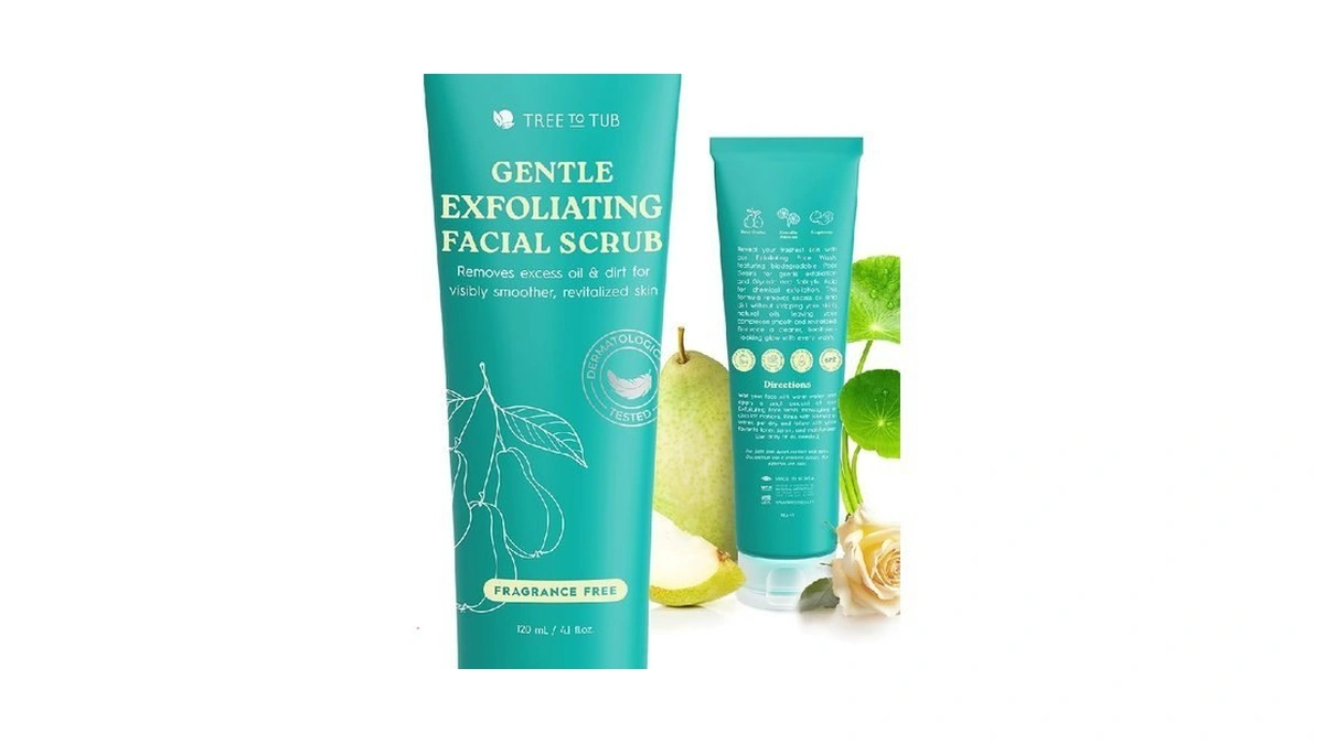 Tree To Tub Exfoliating Face Wash - Gentle Facial Exfoliator
