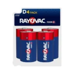 Rayovac Fusion D Batteries (4 Pack), Alkaline D Cell Batteries