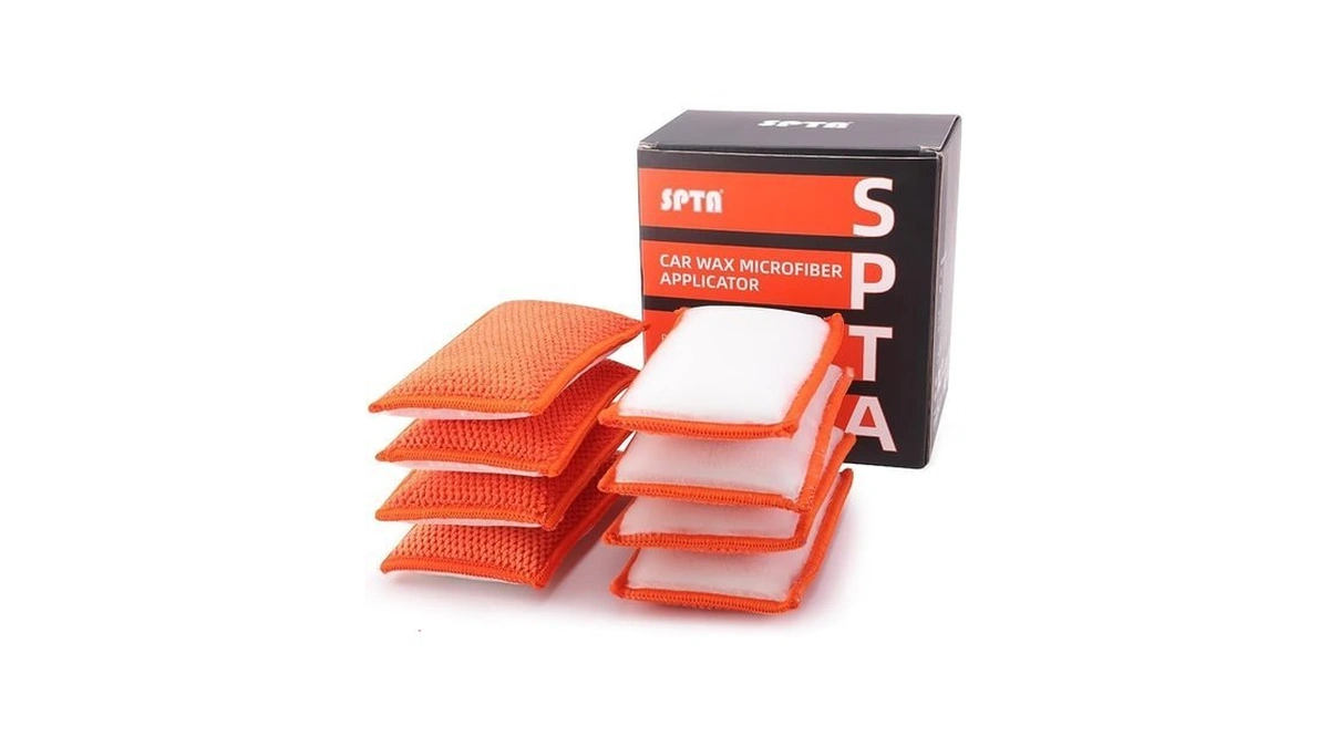 Spta Car Interior Scrubbing Sponge, 8pcs Scrub Ninja, Microfiber Car
