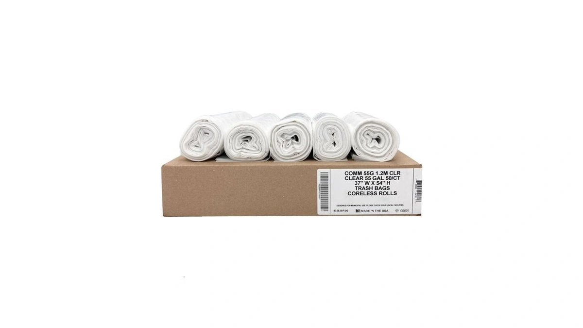 Ultrasac Heavy Duty 55 Gallon Clear Trash Bags - (value