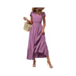 Prettygarden Summer Dresses For Women 2026 Casual Short Sleeve Maxi