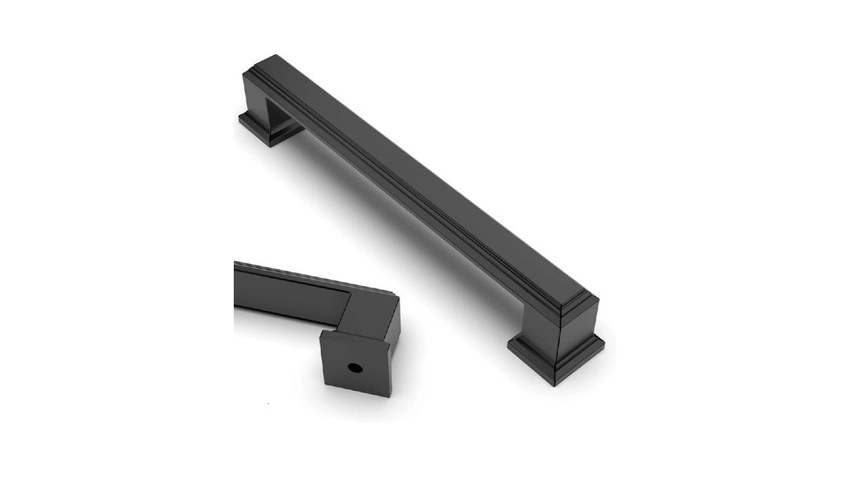 Asidrama 10 Pack 5 Inch(128mm) Matte Black Kitchen Cabinet Handles