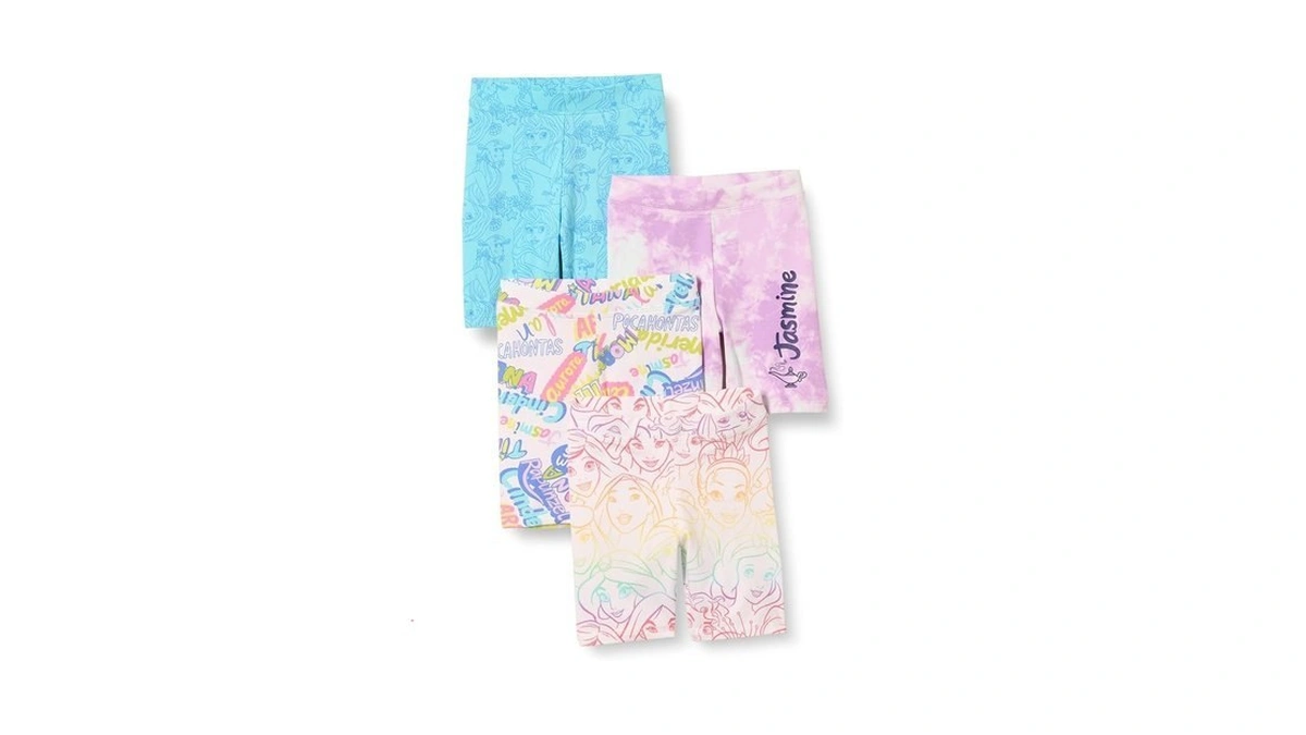 Amazon Essentials Girls' Bike Shorts - Discontinued Colors, Pack Of