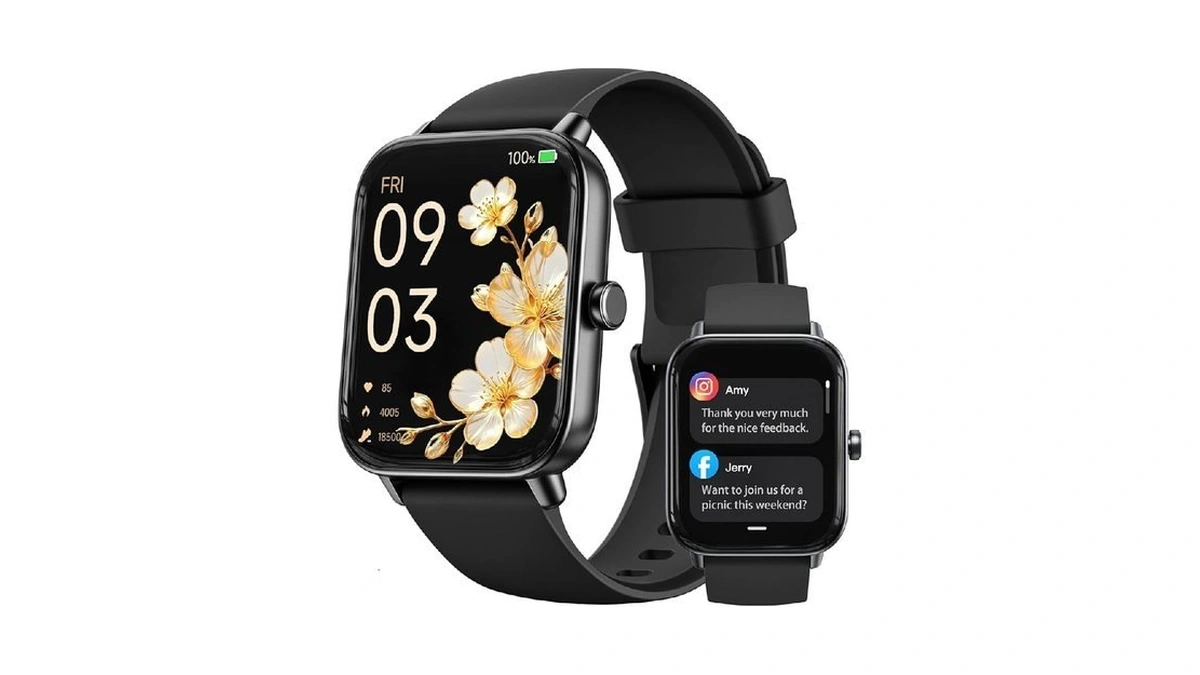 Smart Watch For Men,1.85 Inch Amoled Touchscreen For Android &