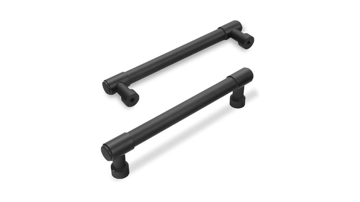 Amasideca 10 Pack Matte Black Cabinet Pulls 5 Inch(128mm) Hole