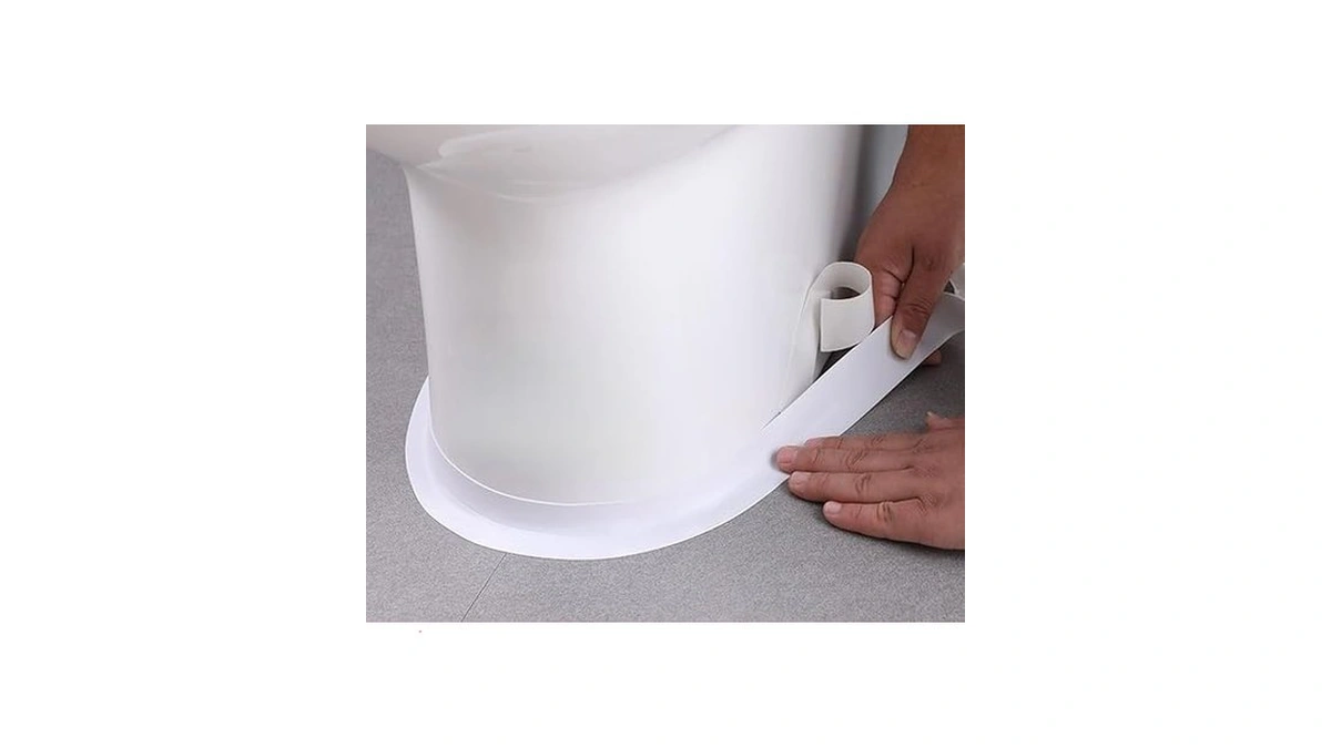 White Caulk Tape Bathroom Easy Diy Sealant Solution Peel &