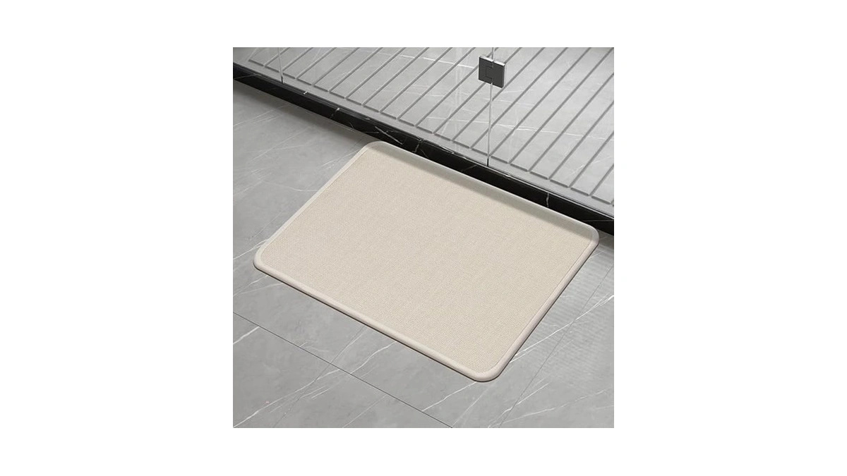 Aufei Bathroom Rug, Non-slip Quick-dry Bath Mat For Shower Tub